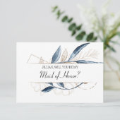 Bent u mijn dienstmeisje van het geachte blauwe go (Staand voorkant)