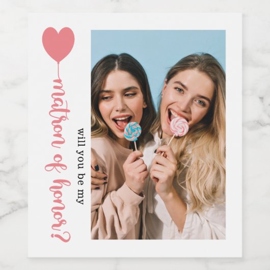 Bent u mijn echte fotovoorstel? wijn etiket (Enkel label)