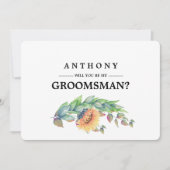 Bent u mijn Groomsman? Aangepaste uitnodigingen (Voorkant)