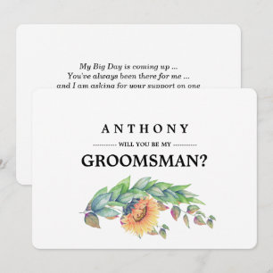 Bent u mijn Groomsman? Aangepaste uitnodigingen