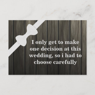 Bent u mijn Groomsman? Achtergrond van hout Kaart