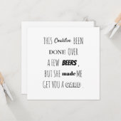 Bent u mijn Groomsman Best Man Flat Card? Kaart (Voorkant / Achterkant in situ)