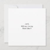 Bent u mijn Groomsman Best Man Flat Card? Kaart (Achterkant)