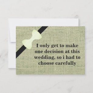 Bent u mijn Groomsman? Burlap-achtergrond Kaart