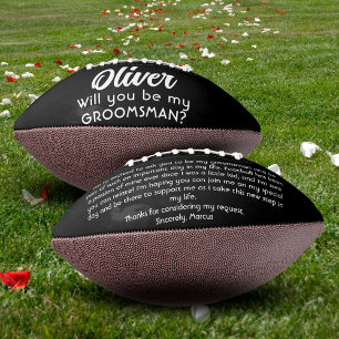 Bent u mijn Groomsman Custom Name and Text? American Football