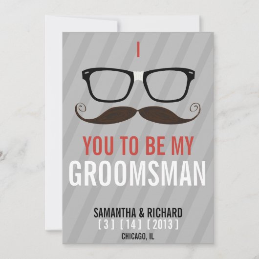 Bent u mijn Groomsman Geek Glasses? Kaart (Voorkant)