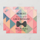 Bent u mijn Groomsman? Kaart (Voorkant / Achterkant)