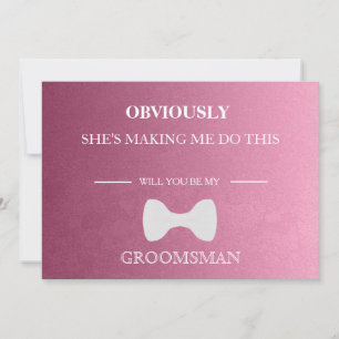 Bent u mijn Groomsman? Kaart