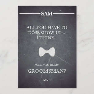 Bent u mijn Groomsman? Kaart