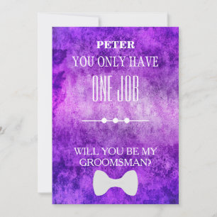 Bent u mijn Groomsman? Kaart