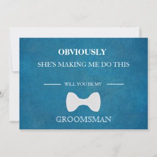 Bent u mijn Groomsman? Kaart