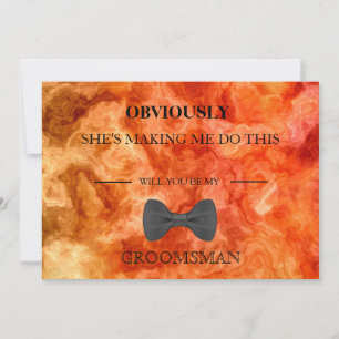 Bent u mijn Groomsman? Kaart