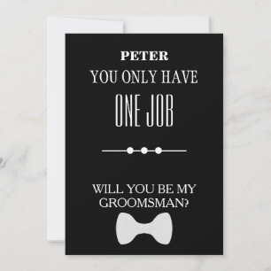 Bent u mijn Groomsman? Kaart