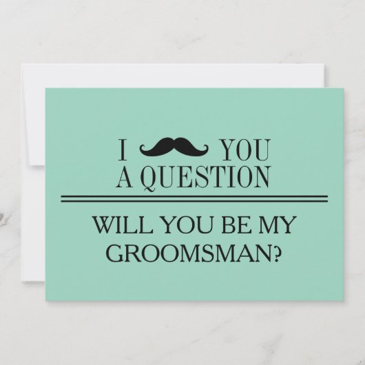 Bent u mijn Groomsman? Kaart (Voorkant)