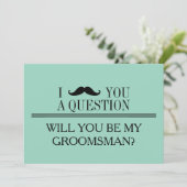 Bent u mijn Groomsman? Kaart (Staand voorkant)