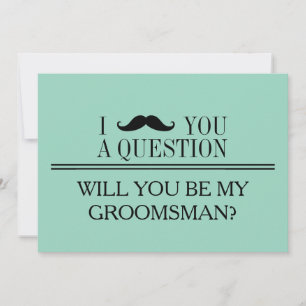 Bent u mijn Groomsman? Kaart