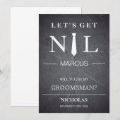 Bent u mijn Groomsman? Kaart (Voorkant / Achterkant)