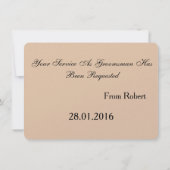 Bent u mijn Groomsman met het Afbeelding van het M Kaart (Achterkant)