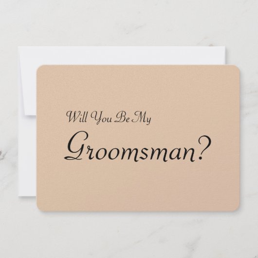 Bent u mijn Groomsman met het Afbeelding van het M Kaart (Voorkant)