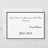 Bent u mijn Groomsman met het Afbeelding van het M Kaart (Achterkant)