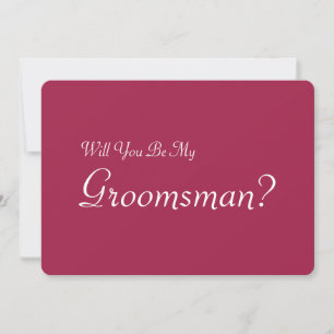 Bent u mijn Groomsman met het Afbeelding van het M Kaart
