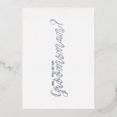Bent u mijn Groomsman? Modern Script Silver Folie Uitnodiging (Voorkant)