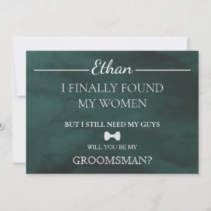 Bent u mijn Groomsman? Uitnodiging