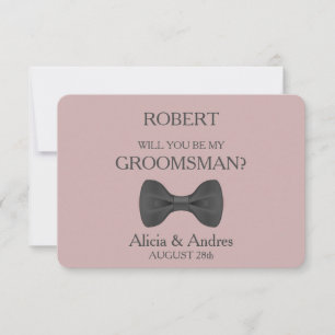 Bent u mijn Groomsman? Uitnodiging