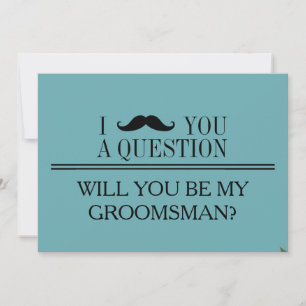 Bent u mijn Groomsman? Uitnodiging