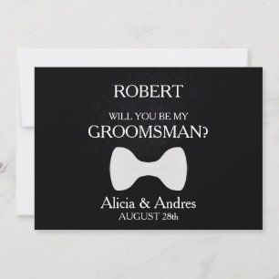 Bent u mijn Groomsman? Uitnodiging