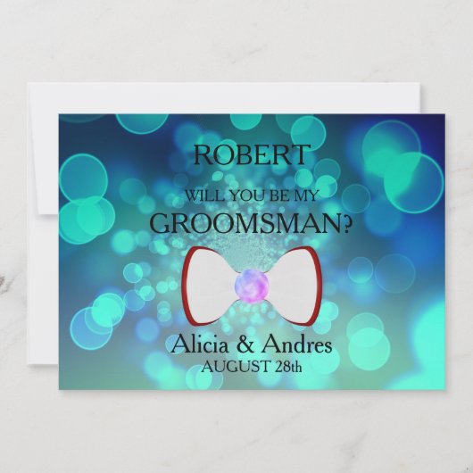 Bent u mijn Groomsman? Uitnodiging (Voorkant)