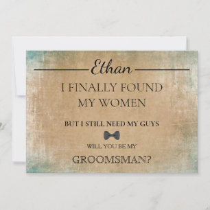 Bent u mijn Groomsman? Uitnodiging