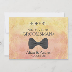 Bent u mijn Groomsman? Uitnodiging