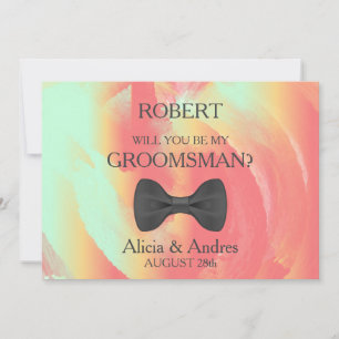 Bent u mijn Groomsman? Uitnodiging