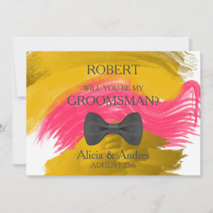 Bent u mijn Groomsman? Uitnodiging