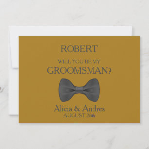 Bent u mijn Groomsman? Uitnodiging