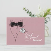 Bent u mijn Groomsman? Uitnodiging Kaarten (Staand voorkant)