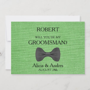 Bent u mijn Groomsman? Voorstel Kaart