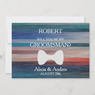 Bent u mijn Groomsman? Voorstel Kaart
