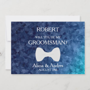 Bent u mijn Groomsman? Voorstel Kaart