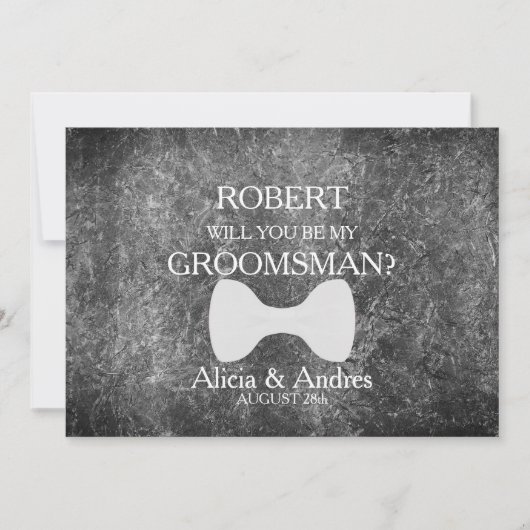 Bent u mijn Groomsman? Voorstel Kaart (Voorkant)