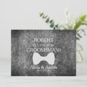 Bent u mijn Groomsman? Voorstel Kaart (Staand voorkant)