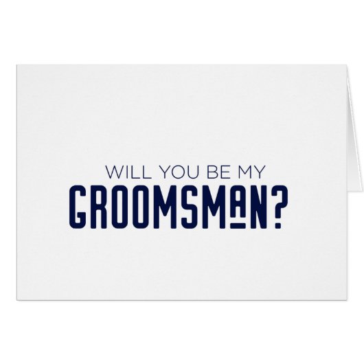 Bent u mijn Groomsman Weddenschap-kaartje? (Voorkant Horizontaal)