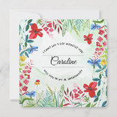 Bent u mijn Jr. Bridesmaid? Wild Meadow Invite Kaart (Voorkant)