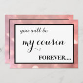 Bent u mijn junior bruidsmeisje? kaart (Voorkant / Achterkant)