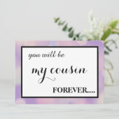 Bent u mijn junior bruidsmeisje? kaart (Staand voorkant)