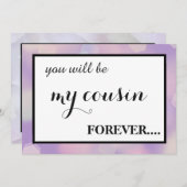 Bent u mijn junior bruidsmeisje? kaart (Voorkant / Achterkant)