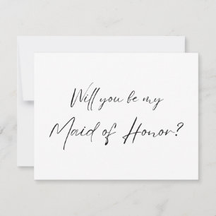Bent u mijn Maid of Honor? MOH-voorstel RSVP Kaartje
