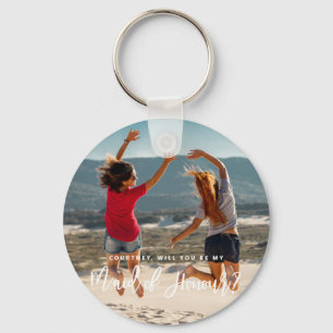 Bent u mijn Maid of Honor Photo Keyring? Sleutelhanger