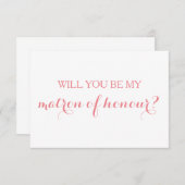 Bent u mijn matron van de Bridal-wedstrijd? Kaart (Voorkant / Achterkant)